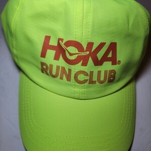 HOKA Run Club Neon Green Cap